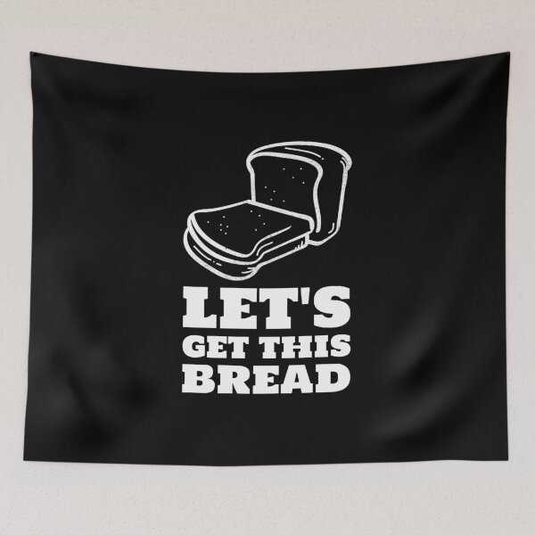 Item preview, Let's get this bread white simple loaf designed and sold by javes93.