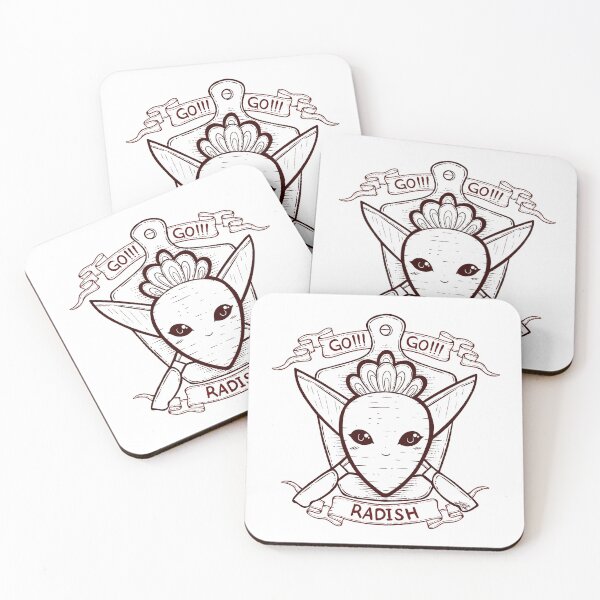 Item preview, Radish and Knife Coat of Arms Illustration designed and sold by ZaryaKiqo.