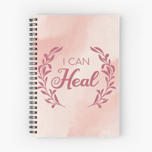 Item preview, “I Can Heal” Mental Health Pink Floral Watercolor Affirmation designed and sold by JessicaAmber.