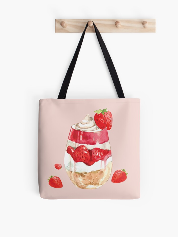 Strawberry Tote Bag good (Cream)