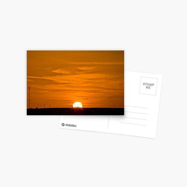 Marree Sunset - South Australia Postcard