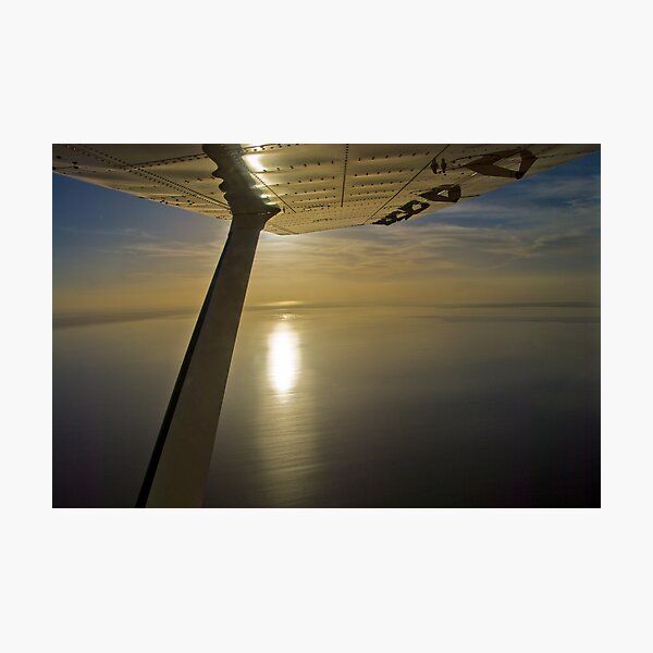 Winging over Lake Eyre - South Australia Photographic Print