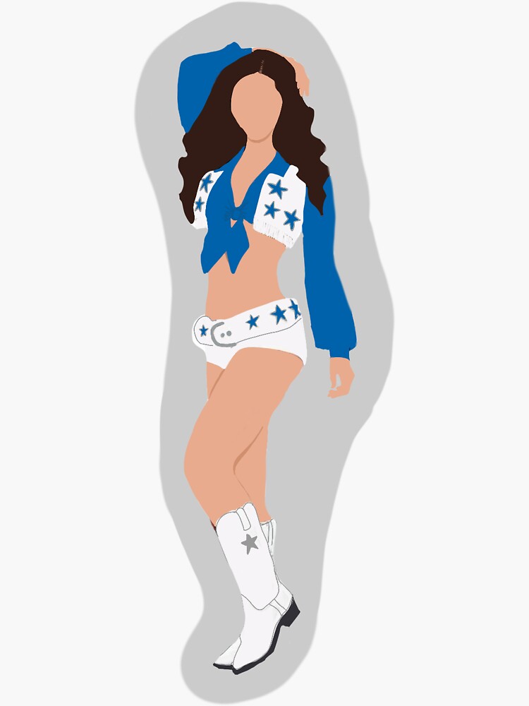 Dallas Cowboys Cheerleaders' Sticker for Sale by Ayyeebaibai