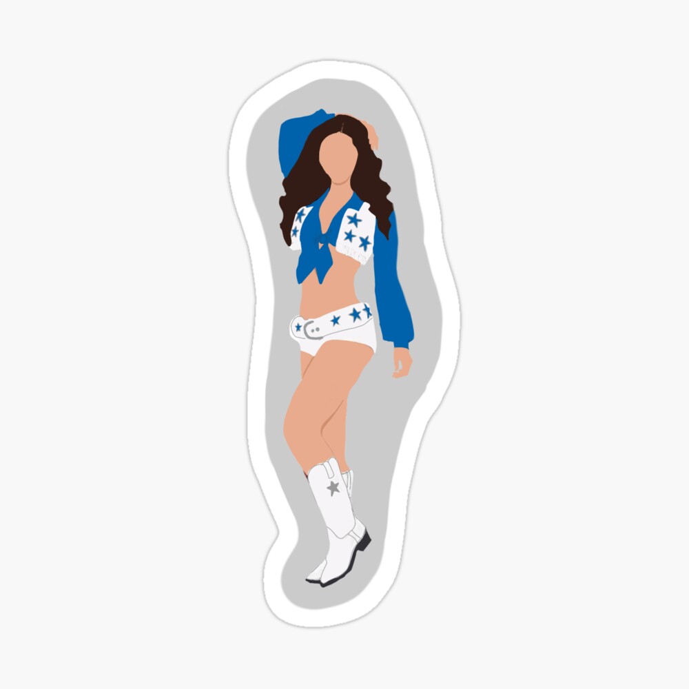 Dallas Cowboys Cheerleader Sticker for Sale by carolineomara