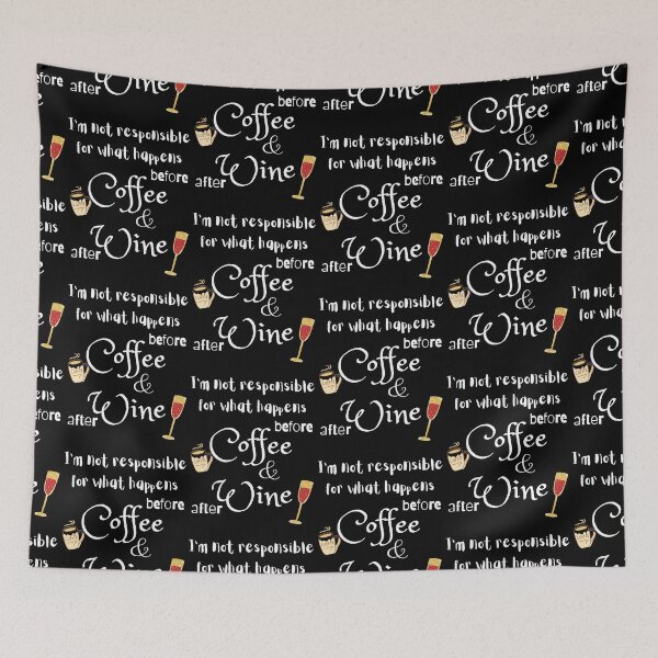 Item preview, Before coffee and after wine coffee and wine designed and sold by GoodyLeo.