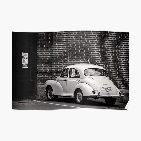 Parked Morris Minor - Christchurch - New Zealand Poster