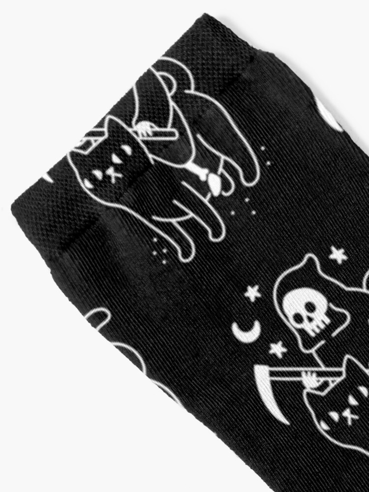 Alternate view of Death Rides A Black Cat Socks