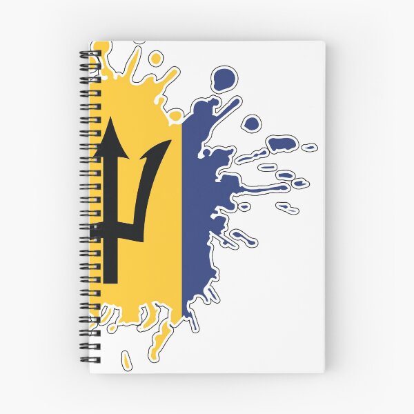 Item preview, Barbados National Flag splash designed and sold by IdentiTee Studios.