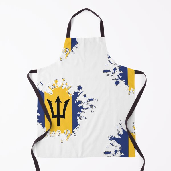 Item preview, Barbados National Flag splash designed and sold by IdentiTee Studios.