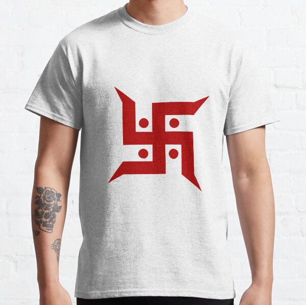 Hakenkreuz rotes indisches spirituelles Zeichen Classic T-Shirt
