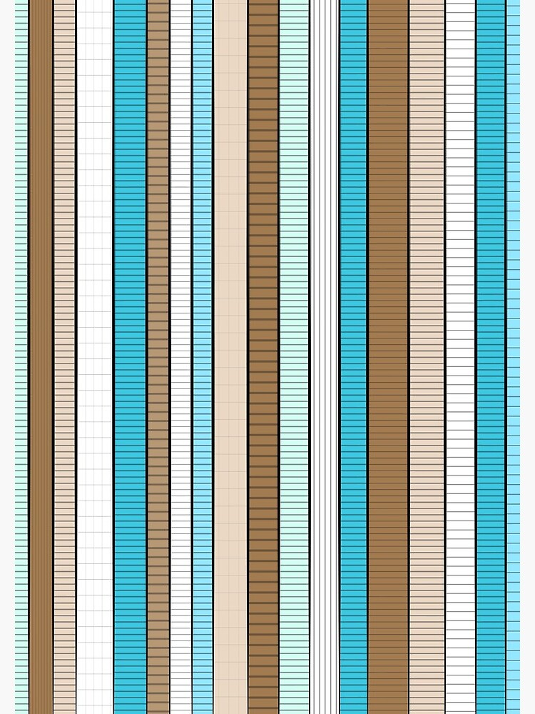 Striped pattern Colorful Stripe design - , blue, white, green, brown |  Spiral Notebook