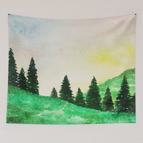 Item preview, Watercolor Landscape designed and sold by Vector Scout Lab.