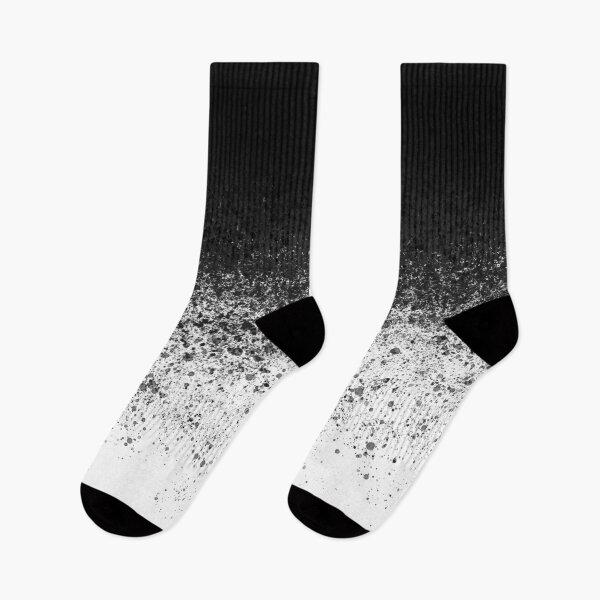 Item preview, black and white fading paint drops - sprayed color dots   designed and sold by ohaniki.