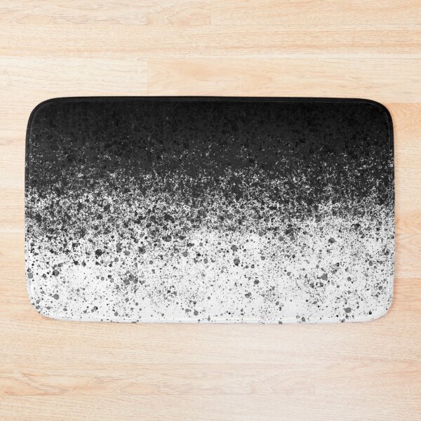 Item preview, black and white fading paint drops - sprayed color dots   designed and sold by ohaniki.