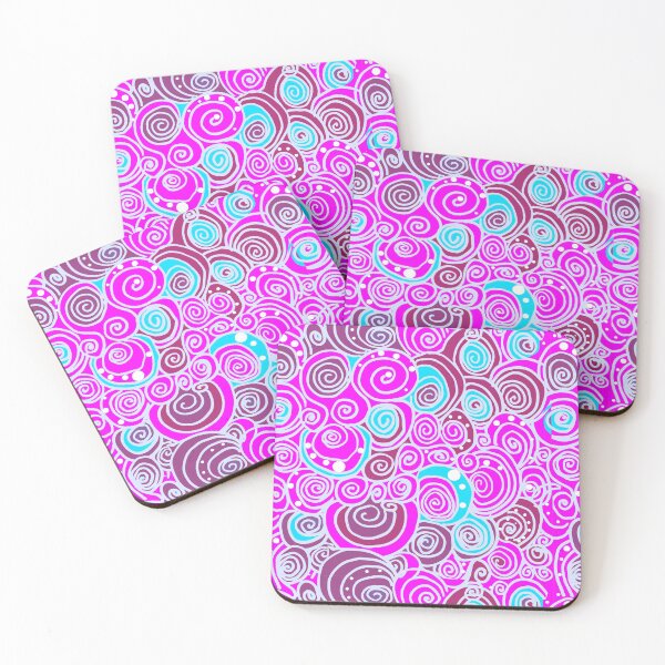 Item preview, Hand drawn spiral lines forming curls  designed and sold by Nata-V.