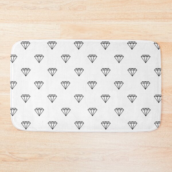 Item preview, diamond illustration pattern - black and white designed and sold by ohaniki.