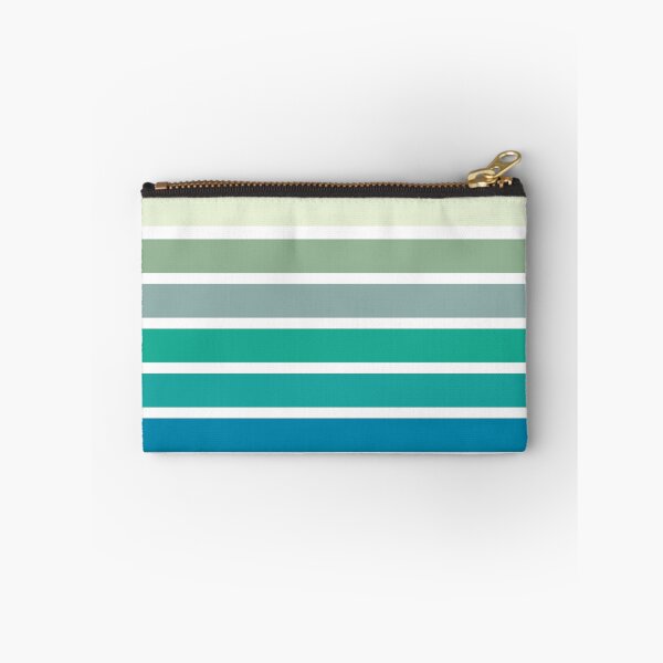 Item preview, green, blue, turquoise stripes designed and sold by ohaniki.