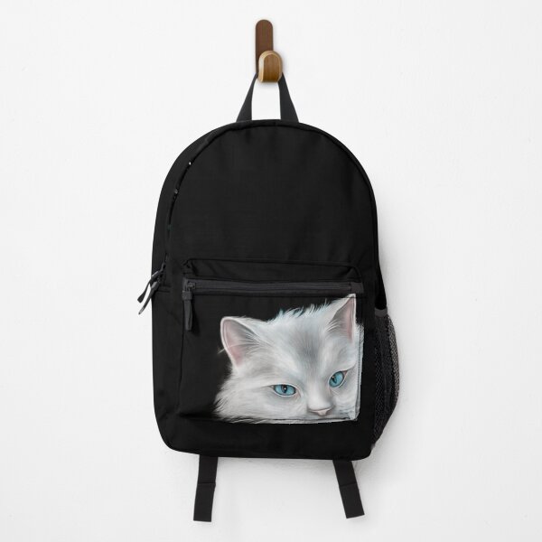 Item preview, White Kitty Cat with Blue Eyes designed and sold by snohock.