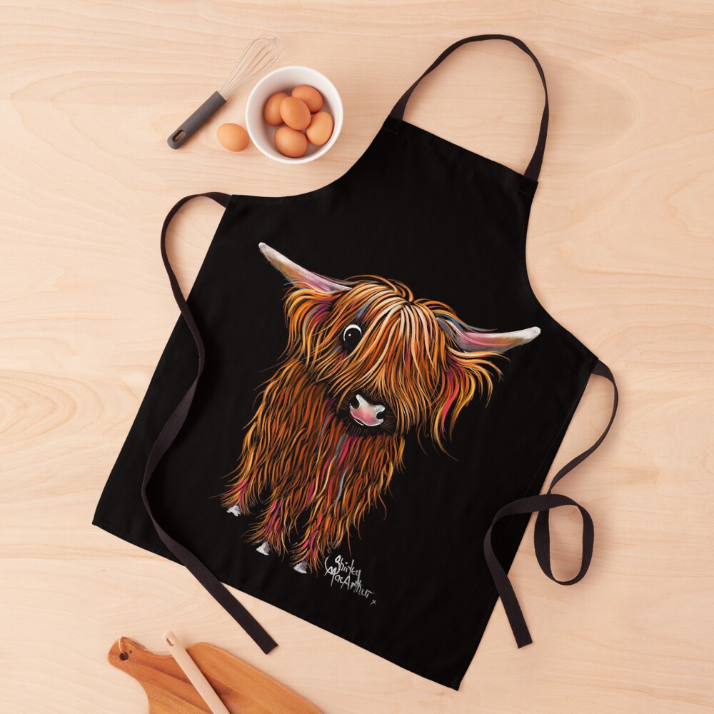 HiGHLaND CoW PRiNT SCoTTiSH ' PoRRiDGe ‘ BY SHiRLeY MacARTHuR Apron