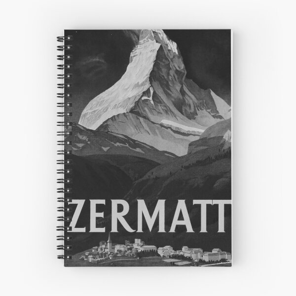 Item preview, Zermatt Noire vintage travel poster designed and sold by stickart-marek.