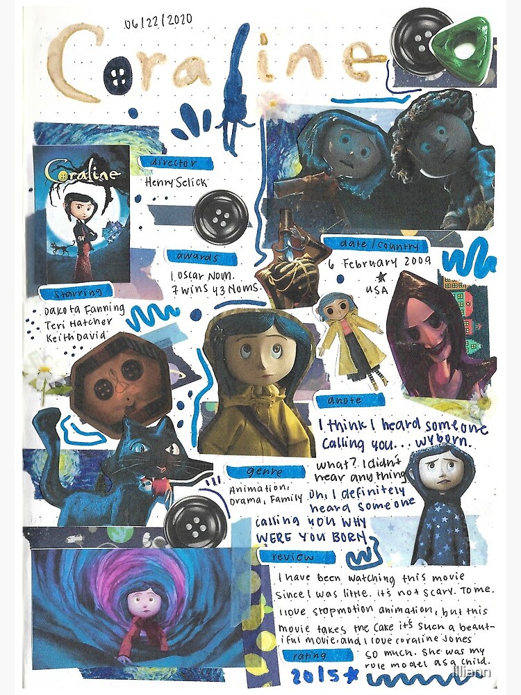 Coraline movie journal by liliann