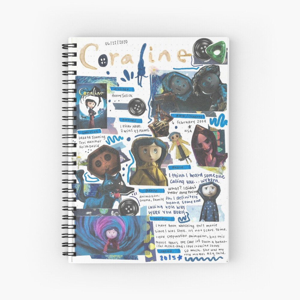 Coraline movie journal Spiral Notebook