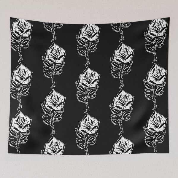 Item preview, rose black and white thorns designed and sold by JoaoOtreze.