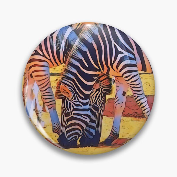 Item preview, Brilliant Zebra Crossing Pop Art Safari Wildlife Photography - Digitally Enhanced designed and sold by OnPointLGBTStyles.