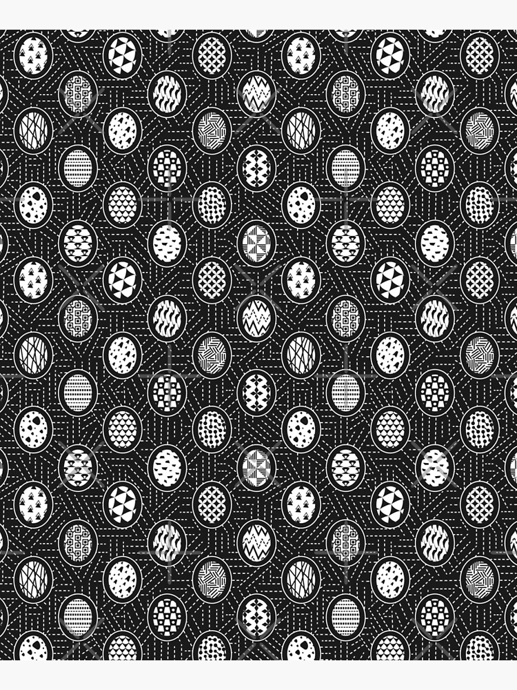 Monochrome Easter Geometry by runcatrun
