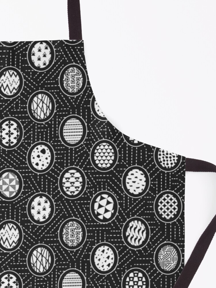 Alternate view of Monochrome Easter Geometry Apron