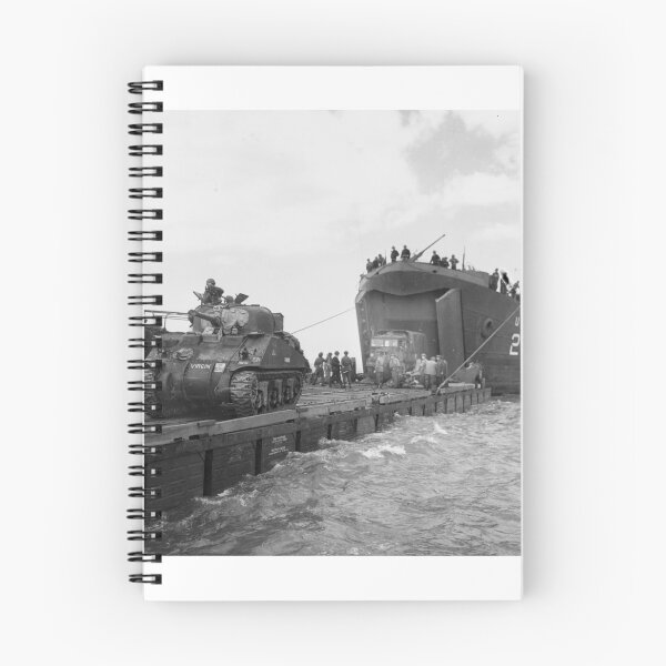 Item preview, Lst-21 Unloads Tanks During Normandy Invasion designed and sold by Ouijawedge.