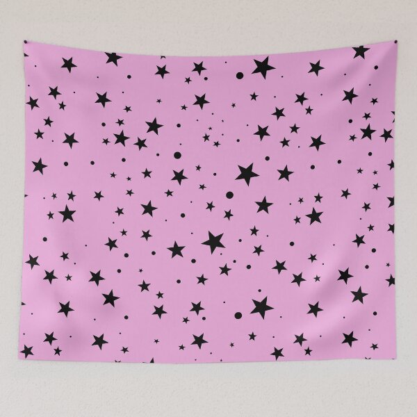 Item preview, Patrón de estrella abstracto estrellado en rosa bebé femenino designed and sold by MadandMean.