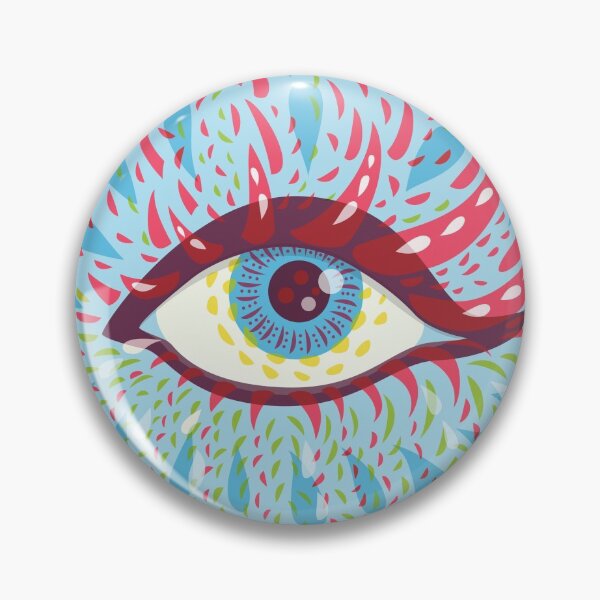Item preview, Weird Blue Psychedelic Eye Trippy Art designed and sold by Boriana Giormova.