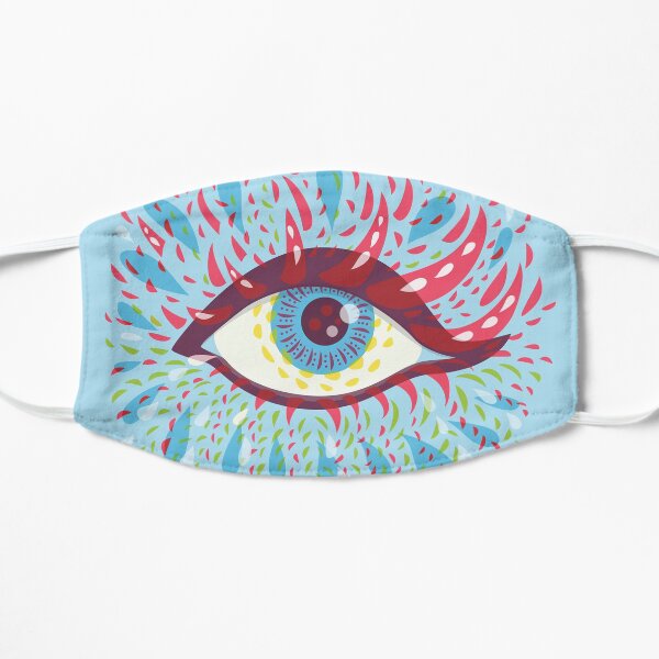 Weird Blue Psychedelic Eye Mask