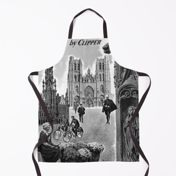 Item preview, Brussels Noire vintage travel poster designed and sold by stickart-marek.