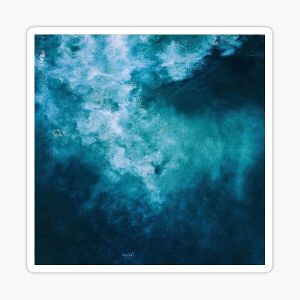 Item preview, Blue Ocean Summer Beach Waves - tie dye effect designed and sold by MNCO.