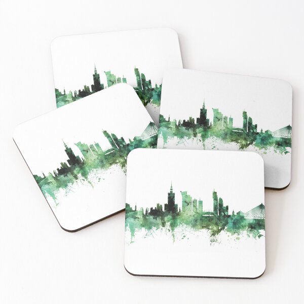 Aperçu de l'œuvre Warsaw Poland Skyline créée et vendue par ArtPrints.