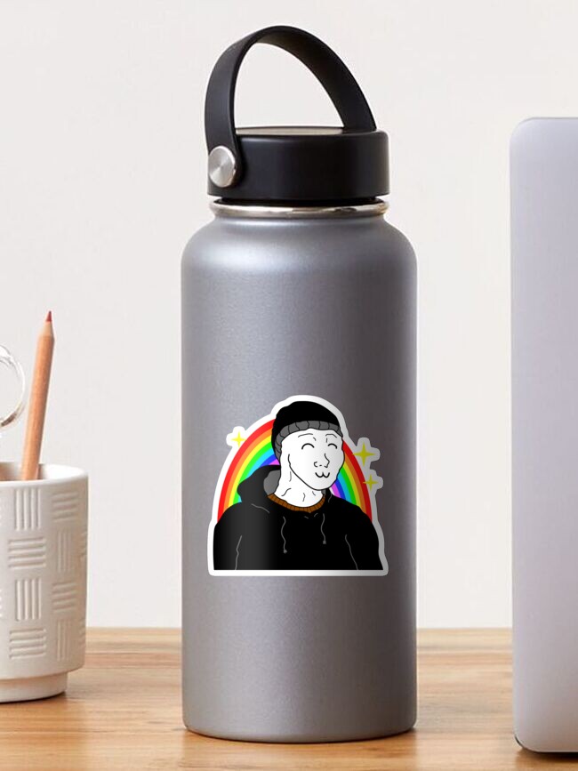 Rainbow Doomer Wojak Meme Sticker Sticker for Sale by Acid Graphics