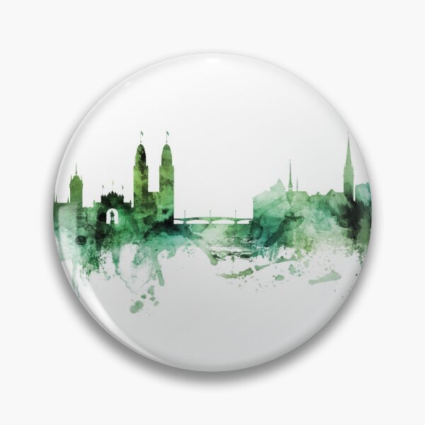 Item preview, Zurich Switzerland Skyline designed and sold by ArtPrints.