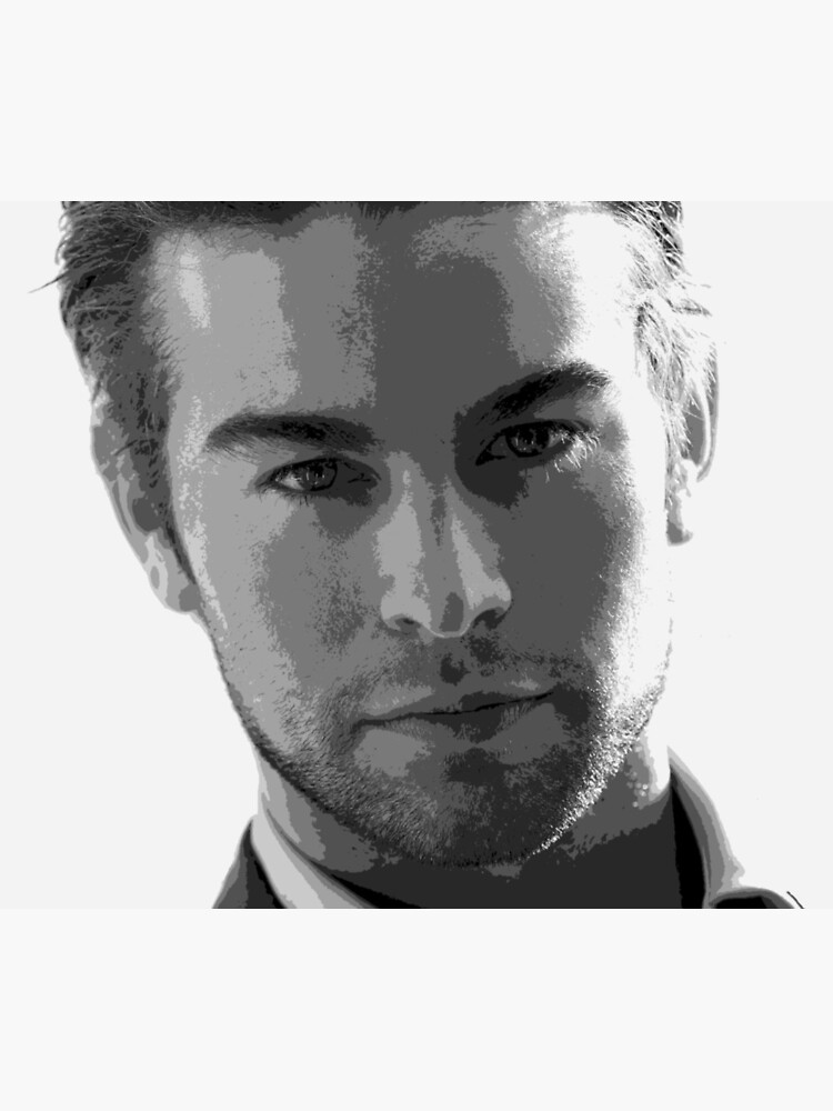 Chace Crawford Black & White Pop Art Portrait by saintiro