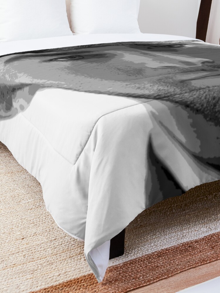 Alternate view of Chace Crawford Black & White Pop Art Portrait Comforter
