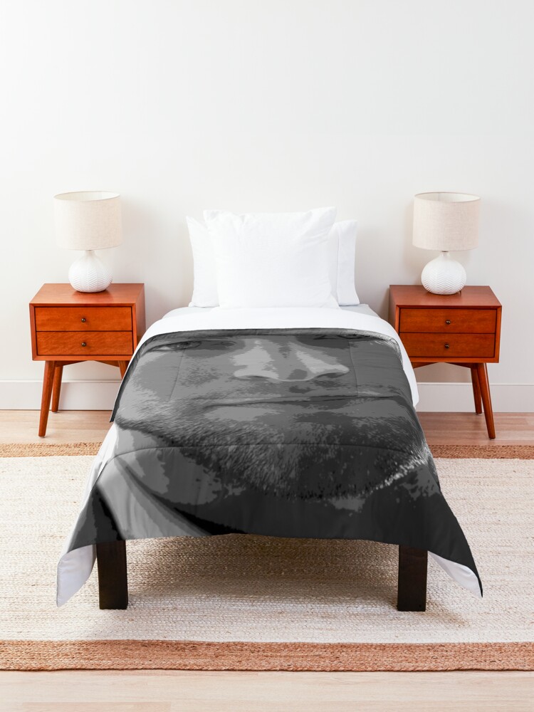 Alternate view of Chace Crawford Black & White Pop Art Portrait Comforter