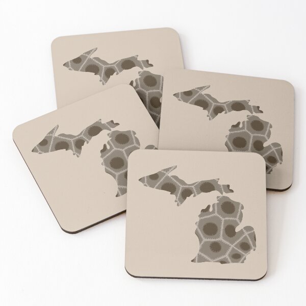 Item preview, Michigan State Petoskey Stone Cut-out designed and sold by laurcich.