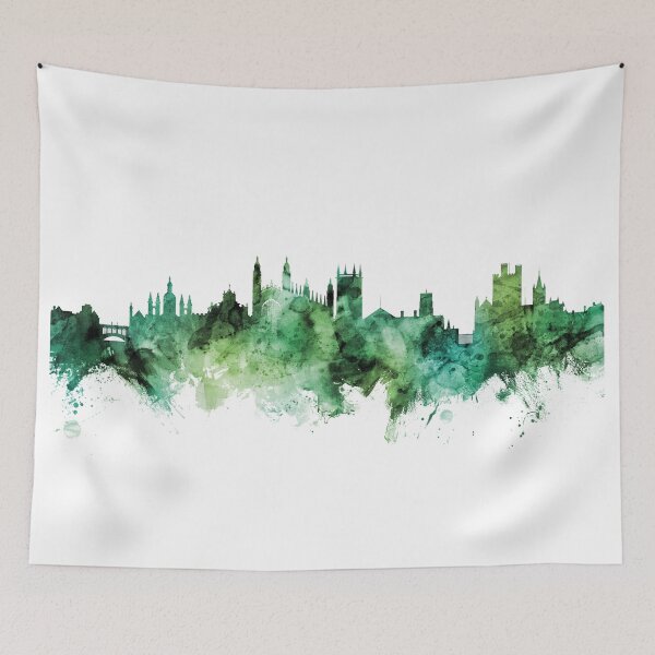 Aperçu de l'œuvre Cambridge England Skyline créée et vendue par ArtPrints.