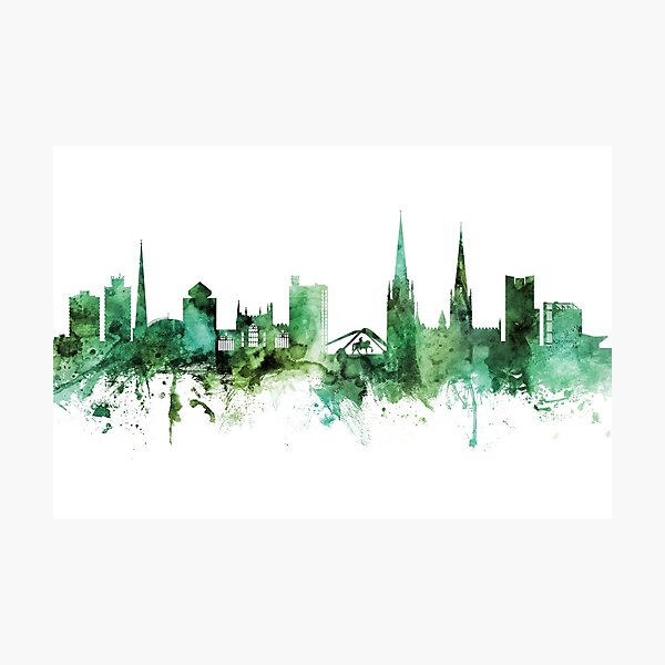 Item preview, Coventry England Skyline designed and sold by ArtPrints.