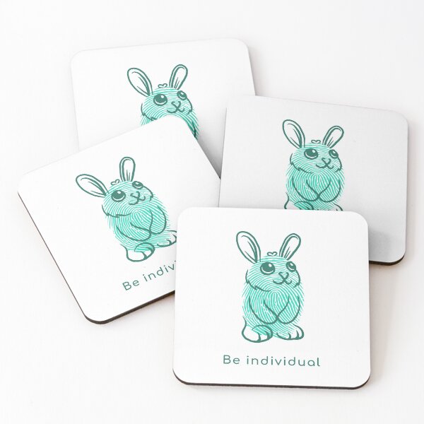Item preview, Be Individual Blue Fingerprint Rabbit designed and sold by kbircham.