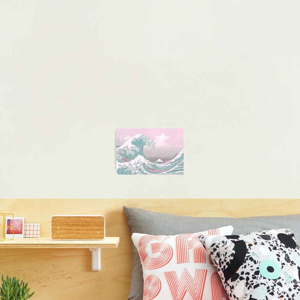 Pastel The Great Wave off Kanagawa Photographic Print