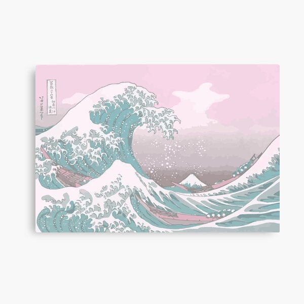 Pastel La Grande Vague au large de Kanagawa Impression sur toile