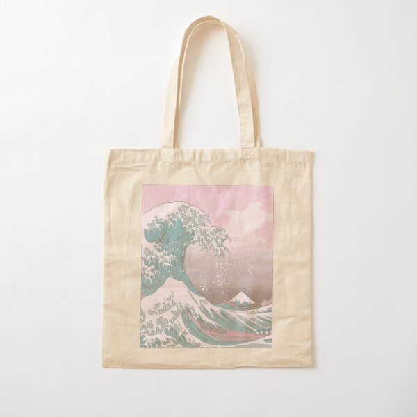 Pastel La Grande Vague au large de Kanagawa Tote bag classique