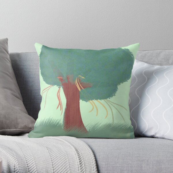 Decorated Tree Throw Pillow
